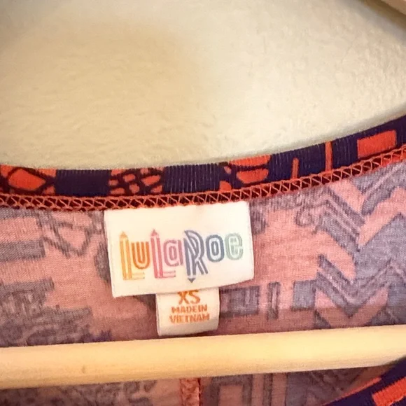 LuLaRoe Tribal Print Short Sleeve Dress Size XS - Picture 2 of 7